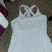 Lululemon Athletica Tops | Lululemon Criss Cross Tank Top | Color: White | Size: 6