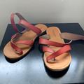 American Eagle Outfitters Shoes | Ae Ankle Wrap Sandals | Color: Brown/Tan | Size: 8