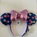 Disney Accessories | Disney Parks Exclusive Polka Dot Minnie Ears | Color: Blue/Pink | Size: Os