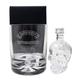 Regalo Personalised Engraved Dimple Glass Tumbler & Vodka Gift Set - Established Birthday Design (Crystal Head Vodka, Cardboard Gift Box)