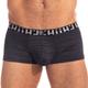 L'Homme invisible Fade Out Lines Hipster Push-Up Trunks - Black L