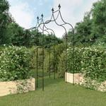 Maison Chic - Lot de 2 Arches de jardin Voûte de jardin Noir 120x38x260 cm Acier 42963