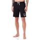 Emporio Armani Mens Men's Shield Logo Terry Bermuda Shorts Pants, Black, XL