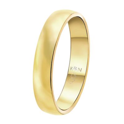 Lucardi Ringe 'Malaga' Stahl - goldfarbig 63mm Herren Image