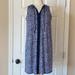 Michael Kors Dresses | Michael Kors Paisley Sleeveless Tank Dress W/Tassel True Navy New With Tags Xs | Color: Blue/White | Size: Xs