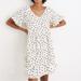 Madewell Dresses | Madewell Lightspun Ruffle-Sleeve Babydoll Dress In Dot Toss | Color: White | Size: S