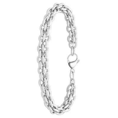 Lucardi Armband 'Anaulle' Stahl Silber Damen Image