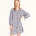 J. Crew Dresses | J. Crew Tie-Sleeve Button-Front Organic Cotton Dress In Liberty Fabric M | Color: Blue/Purple | Size: M