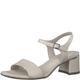 Tamaris Damen Sandaletten, Frauen Sandalen,TOUCHit-Fußbett,sommerschuhe,freizeitschuhe,offene schuhe,strandschuhe,elegant,IVORY,39 EU