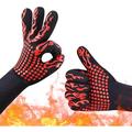 Grilling Gloves 1472Â°F Heat Resistant Gloves Food Grade Kitchen Bbq Gloves Silicone Non-Slip Grill Gloves For Barbecue Cooking Baking Welding Cuttingâ€¦