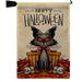 Angeleno Heritage Kitty O Ween Falltime Halloween 13 x 18.5. in. Double-Sided Decorative Vertical House Garden Flag Set for Decoration Banner Yard Gift