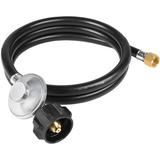 5FT Propane Hose with Regulator for Portable Grill Propane Grill Patio Heater Fire Pit and More Low Pressure