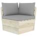 Walmeck Pallet Sofa Cushions 3 pcs Gray Fabric