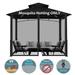 TOPCHANCES Gazebo Universal Replacement Mosquito Netting - Outdoor Gazebo Canopy 4-Panel Screen Walls with Zipper for 10 x 10 Gazebo (Mosquito Net Only)