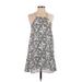 Dee Elle Casual Dress: White Print Dresses - Women's Size Small