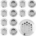 20 Pcs Silver Air Vents 1 (25mm) Circular Soffit Vents Stainless Steel Air Vent Louver Round Mesh Hole Soffit Vent for Kitchen Cabinets Wardrobes Shoecases