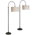 Forty West Reagan Bronze Task Floor Lamps Set of 2