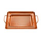 Outset Copper Grill Grid Cast Iron in Gray | 11 H x 17 W x 2.25 D in | Wayfair QN76