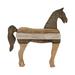 Union Rustic Kedwin Wooden Horse Sculpture - Contemporary Rustic Mango Wood Dark Brown Decorative Horse Display - Farmhouse | Wayfair