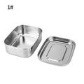 SANWOOD Lunch Box 1/2/3 Grids Stainless Steel Portable Food Container Student Bento Lunch Box