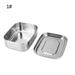 SANWOOD Lunch Box 1/2/3 Grids Stainless Steel Portable Food Container Student Bento Lunch Box