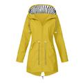 Dtydtpe Clearance Sales Shacket Jacket Women Solid Raincoat Hooded Outdoor Rain Windproof Jacket ÃƒÂƒÃ‚Â¢ÃƒÂ‚Ã‚Â€ÃƒÂ‚Ã‚Â™S Jackets Coat Womens Long Sleeve Tops Winter Coats for Women