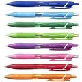 Uni-ball Jetstream Extra Fine Point Retractable Roller Ball Pens -rubber Grip Type -0.7mm-8 Color Ink-8 Pens value Set (Blue Ligit Blue Green Lime Green Orange Pink Red Purple