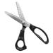 Tohuu Pinking Shears Pinking Shears With Comfort Grips Sharp Craft Scissors Decorative Edge Professional Sewing Pinking Shear For Fabric/Leather/Paper Craft relaxing