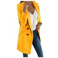 Dtydtpe Clearance Sales Shacket Jacket Women Woman Long Wool Coat Elegant Blend Coats Slim Female Long Coat Outerwear Jacket Womens Long Sleeve Tops Winter Coats for Women