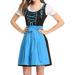 iOPQO casual dresses for women Ladies Oktoberfest Bavarian National Traditional Ladies Dress Workwear Women s Casual Dress Blue L