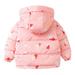 Aayomet Boys Winter Coat Boy s Waterproof Ski Snow Jacket Hooded Lined Windproof Winter Jacket Pink 5-6 Years