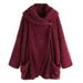 Dtydtpe Clearance Sales Cardigan for Women Ladies Double-Sided Plush Large Lapel Bat Sleeve Cardigan Jacket Plus Size Tops for Women Winter Coats for Women