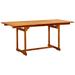 Wildon Home® Swafford Extendable Wooden Dining Table Wood in Brown | 170 H x 80 W in | Outdoor Dining | Wayfair D63053E957AC421F844212B586CBC325