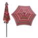 Arlmont & Co. Fionnuala Modern 9FT Umbrella for Garden Backyard Pool Swimming Pool Market in Red/Pink | 92.4 H x 108 W x 108 D in | Wayfair