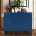 Red Barrel Studio® Nurbanu 3 - Door Accent Cabinet Wood in Blue | 31.5 H x 37 W x 15.7 D in | Wayfair 0CC21C1BBCCF4491BDDFE8F64A20B089