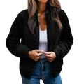 Dtydtpe 2024 Clearance Sales Winter Coats for Women Zipper Corduroy Filled Cotton Stand Collar Casual Jacket Breadwear Womens Long Sleeve Tops