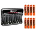Kastar 8-Pack Battery and CMH8 Smart USB Charger Replacement for Panasonic KX-TG9382T KX-TG9391 KX-TG9391T KX-TG9392 KX-TG9392T KX-TG9472B KX-TG9473B KX-TG9541 KX-TG9541B KX-TG9542 KX-TG9542B
