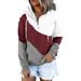 Dtydtpe Hoodies for Women Pullover Button Hoodies Hooded V Down Pocket for Casual Neck Sweatshirts Drawstring Hoodies & Sweatshirts Womens Long Sleeve Tops Womens Sweaters