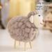 Final Clearance! Handmade Alpaca Plush Animals Dolls Wool Felt Sheep Plush Toys For Children Kids Room Decoration Desktop Cute Small Ornaments for Home Party Holiday Christmas Decoration