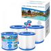 4 Pack Type D Pool Filter Compatible with Summer Waves Quick Set Above Ground Pool Pump