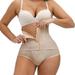 GWAABD Panty and Bra Sets for Women Body Shaper Lifter Hi Waist Panty Seamless Waist Trainer Shapewear