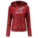 Dtydtpe Clearance Sales Crop Tops for Women Winter Warm Short Coat Leather Jacket Zipper Tops Overcoat Outwear Womens Long Sleeve Tops Winter Coats for Women