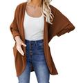 Dtydtpe Sweaters for Women Front Open Long Knit Soft Sweater Loose Casual Jacket Cardigan Womens Long Sleeve Tops Womens Sweaters