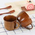 SPRING PARK Wood Coffee Cup Handmade Tea Mugs Wooden Drinking Cup for Tea Beer Water Juice Milk