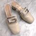 Gucci Shoes | Gucci Malaga Kid Crystal Square G Madelyn Mules 37 Ivory | Color: Pink/Silver/White | Size: 7