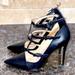 Anthropologie Shoes | Anthropologie, Pura Lopez Black Cage Heels | Color: Black | Size: 37eu