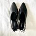 Anthropologie Shoes | All Black Anthropologie Genuine Leather City Slingback Flats | Color: Black/Gold | Size: 8