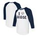 Women's Tiny Turnip White/Navy Houston Astros I Love Mom 3/4-Sleeve Raglan T-Shirt