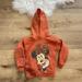 Disney Shirts & Tops | Disney Junior Mickey Mouse Toddler Size 4t Orange Fleece Graphic Print Hoodie | Color: Red | Size: 4tg
