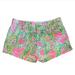 Lilly Pulitzer Shorts | Lilly Pulitzer The Walsh Short Pink Flamingo 000 Size 28 | Color: Green/Pink | Size: 28